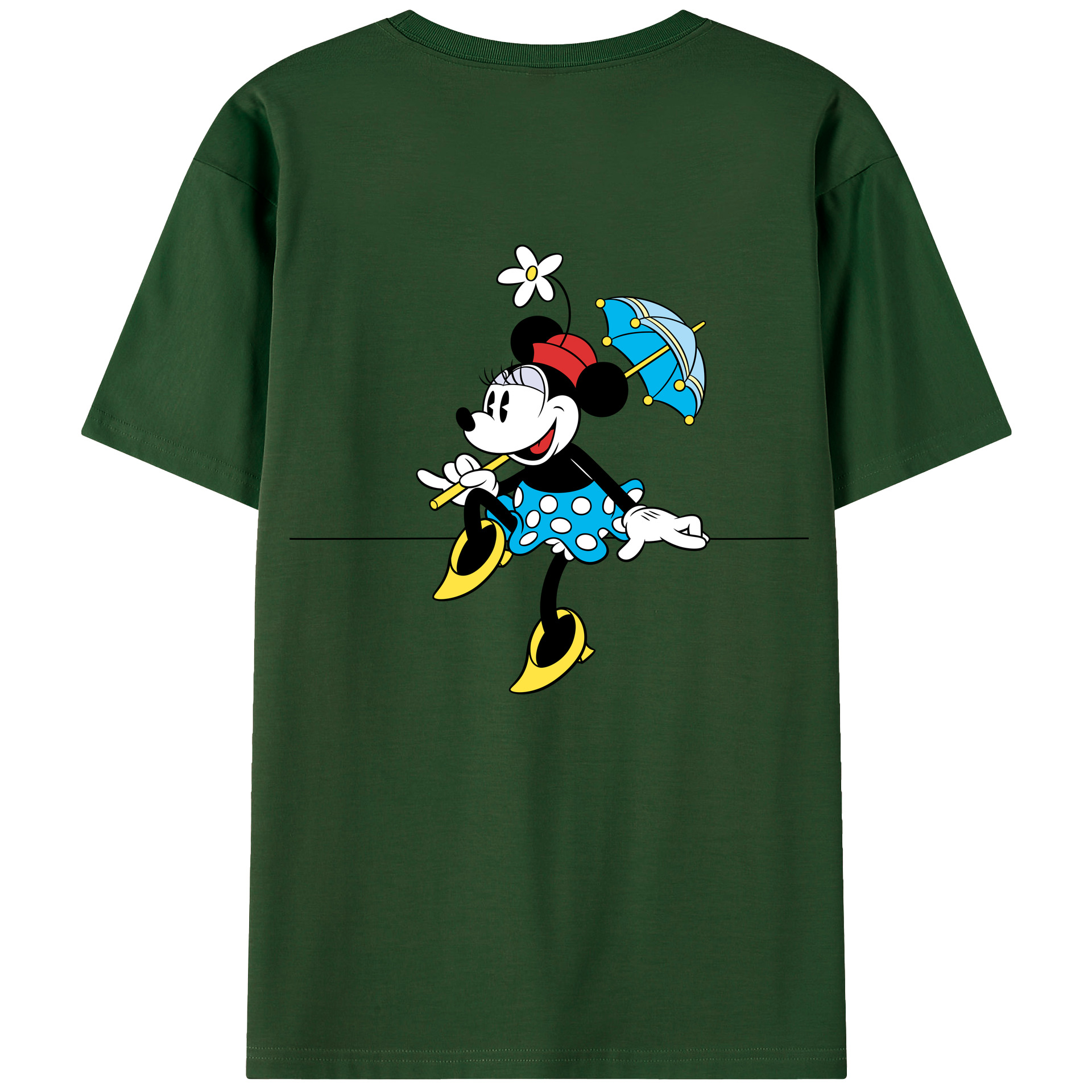 （画像用） ミッキーマウス Mickey Mouse 綿100％半袖Tシャツ（背面プリント）